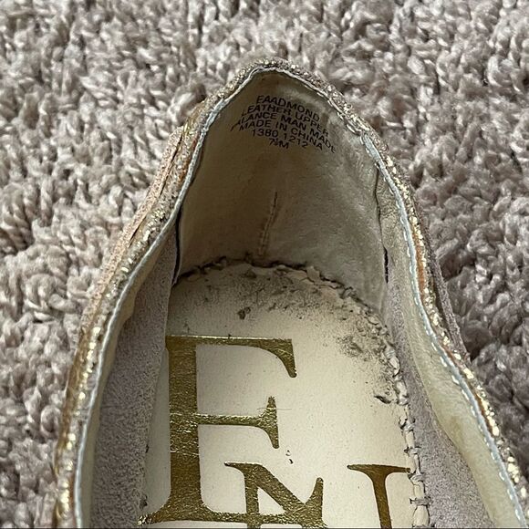 Enzo Angiolini Gold Admond Espadrille Boat Loafers;SZ 7.5;PreLoved Condition - Picture 4 of 7